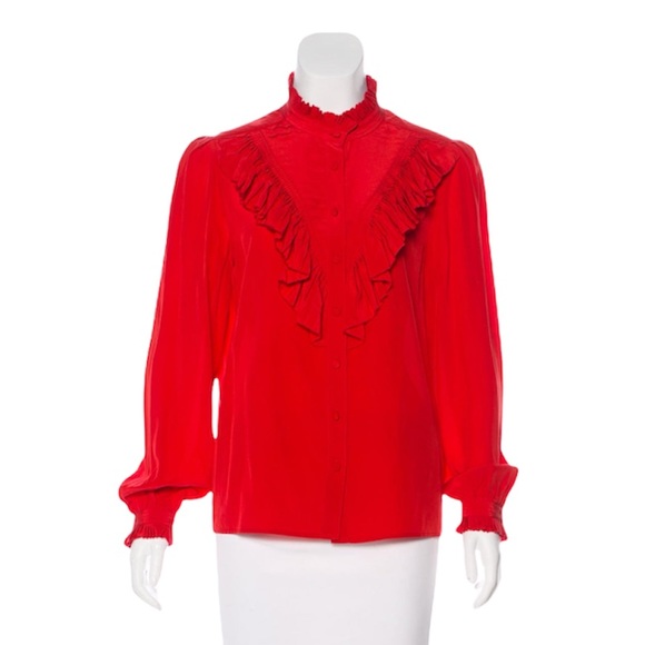 Zadig & Voltaire Taccora Silk Blouse New Medium - Picture 4 of 8